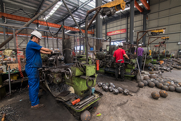 阿里网架配件车间